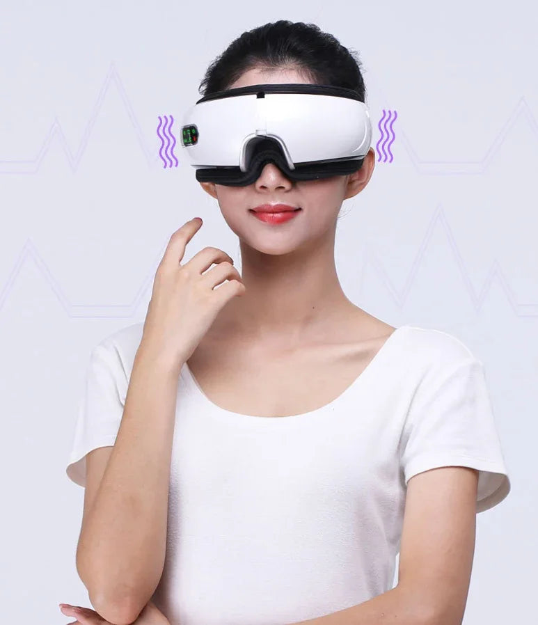 Smart Eye Massager with Heat Therapy - True-Tech
