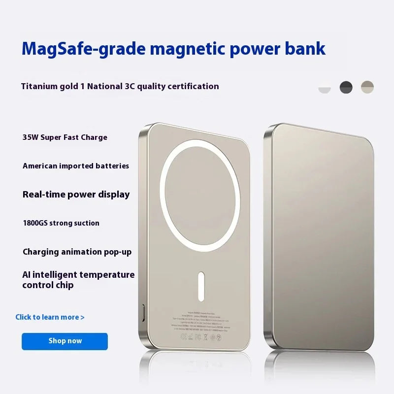 Magnetic Wireless Power Bank Magsafe - True-Tech