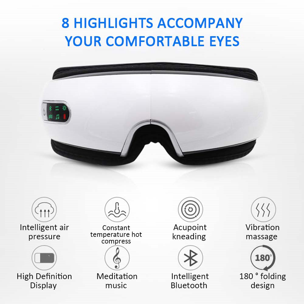 Smart Eye Massager with Heat Therapy