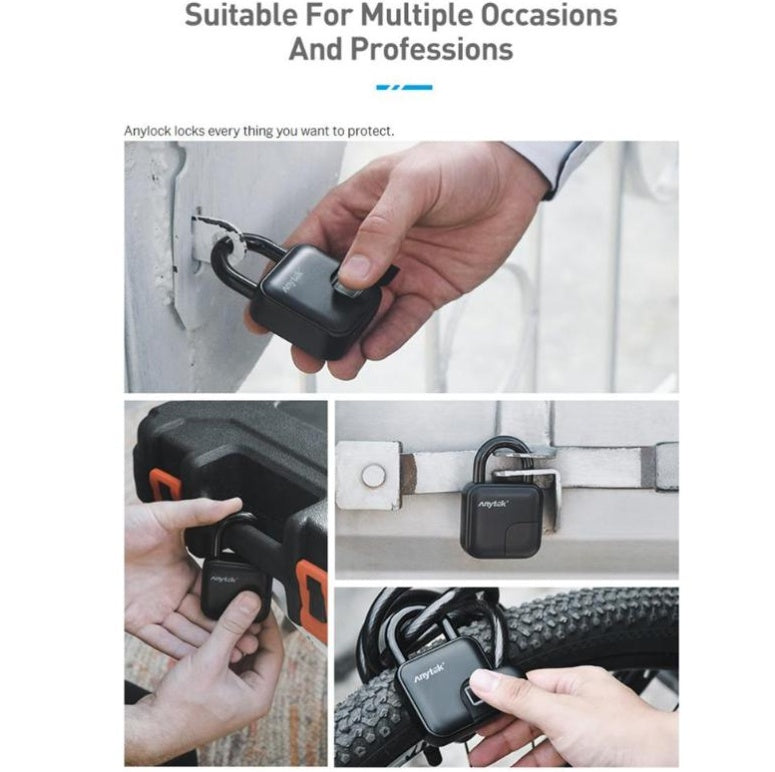 Waterproof Smart Fingerprint Padlock Lock