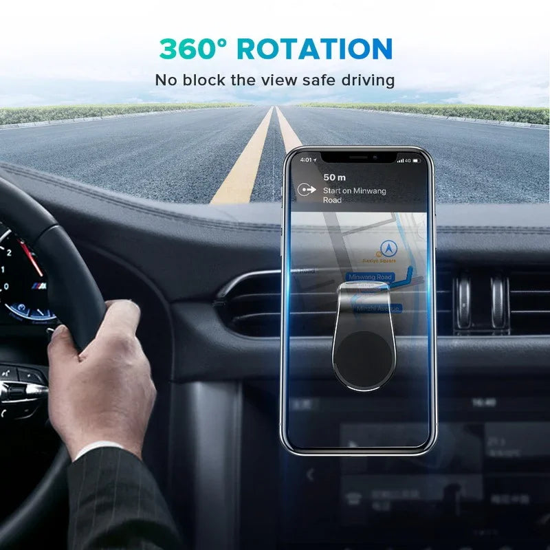 Magnetic Air-Vent Car Phone Mount – Secure, One-Hand Operation
