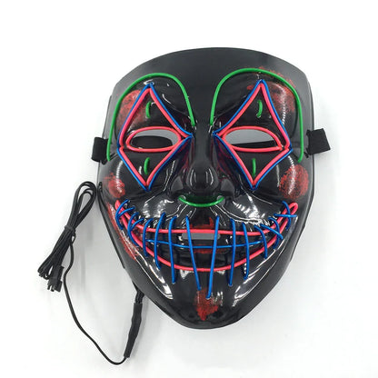 LED Neon Light-Up Mask – Multi-Mode Glow for Parties and Cosplay