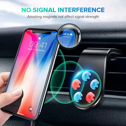 Magnetic Air-Vent Car Phone Mount – Secure, One-Hand Operation